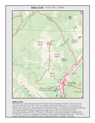 Heikos trail map!